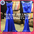 2015 Global hot sale short sleeves blue gorgeous couture evening dresses royal blue evening dress muslim wedding dress